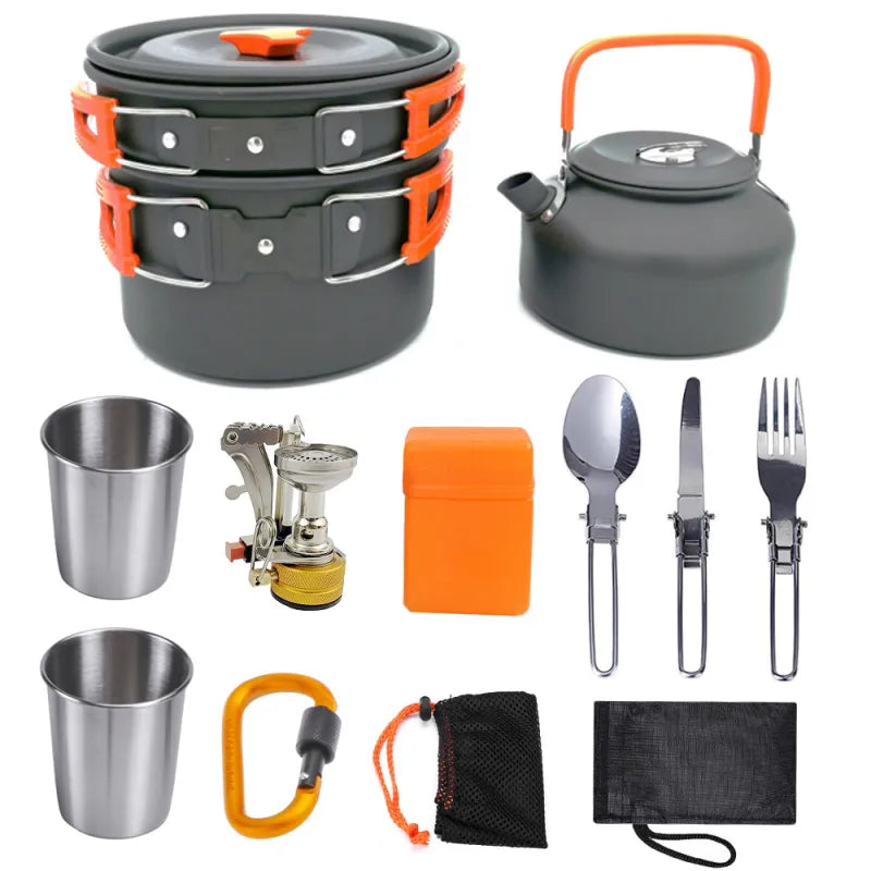 Lightweight Travel Cooking Pot Set