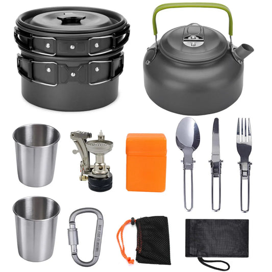 Lightweight Travel Cooking Pot Set